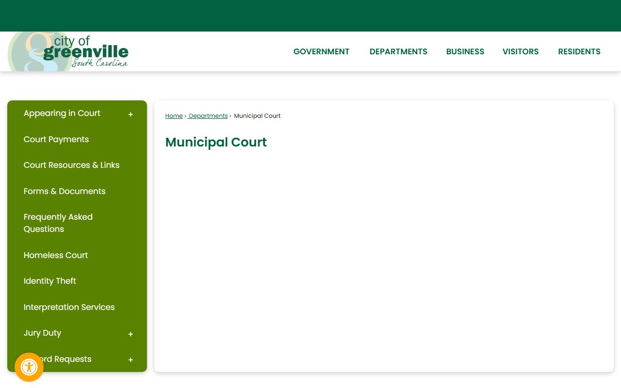 Greenville Municipal Court bench warrants