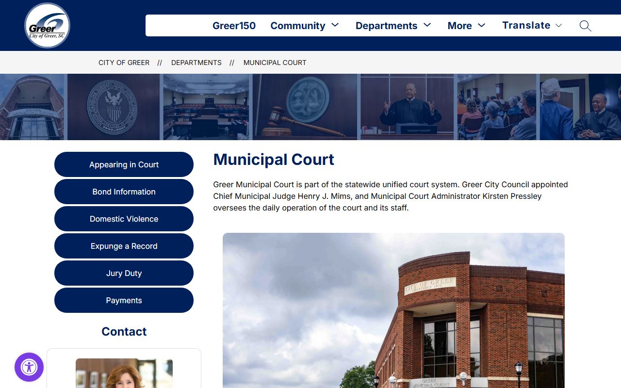 Greer Municipal Court bench warrants