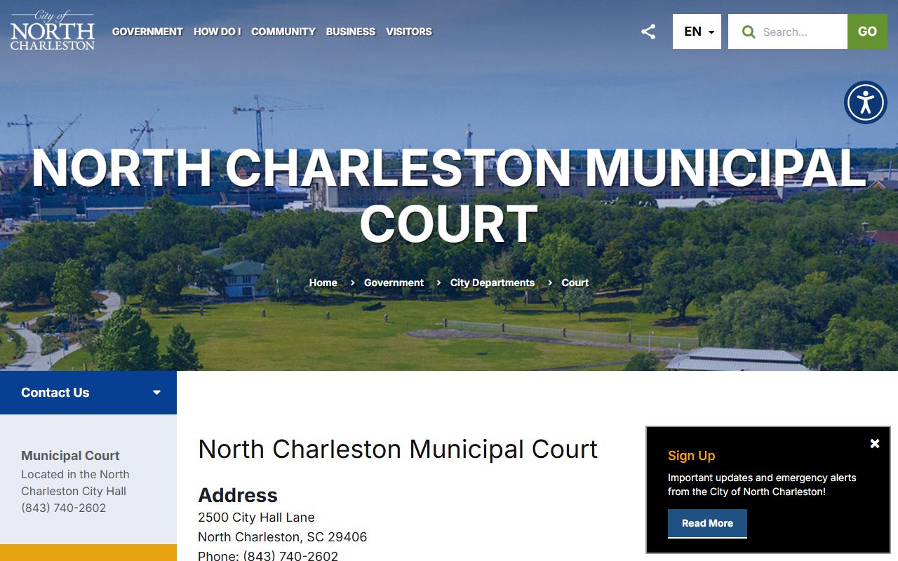 North Charleston Municipal Court bench warrants