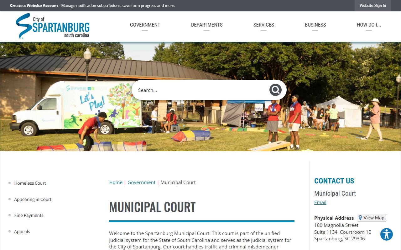 Spartanburg Municipal Court bench warrants